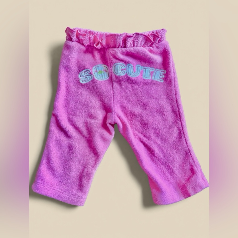Baby Pants - Pink “So Cute" - Sz 3-6mo
